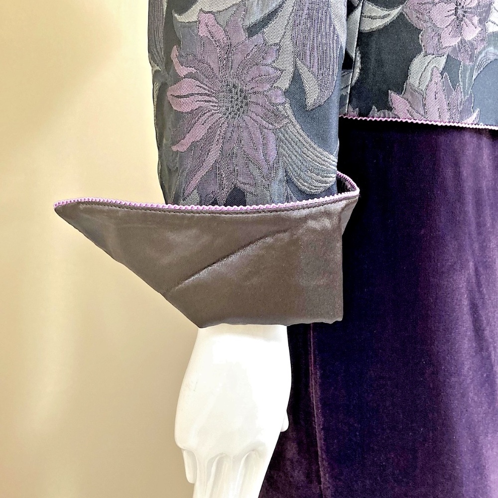 🆕🏷️ Armani Vintage Floral Silk Bend Two-Piece Ensemble Made in Italy Tags@1695 - Picture 8 of 10